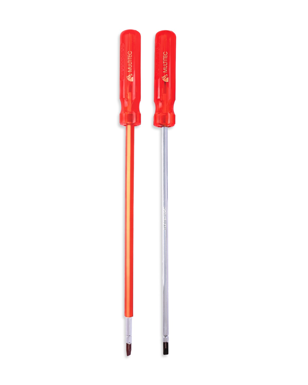 Insulated / Un-Insulated 2-in-1 Reversible Screw Driver with Hexagon Rod & Extra Hard Tips (6mm Hex)